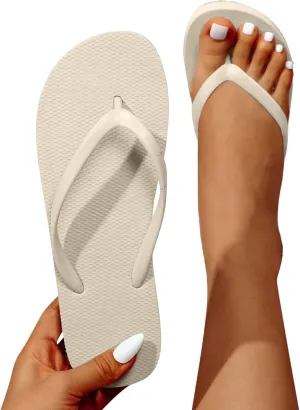 Black Womens Sandals, Women's Clip Toe Sandals Beach Slippers Lightweight Comfortable Summer Sandals Flip-Flops