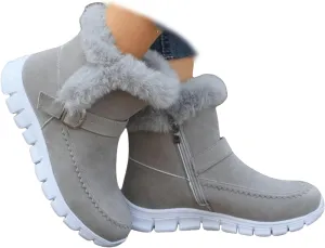 Boots For Women Ankle Booties Dressy Warm Snow Winter Boots Casual Trendy Comfortable Slip On Fur Lined Loafers Shoes