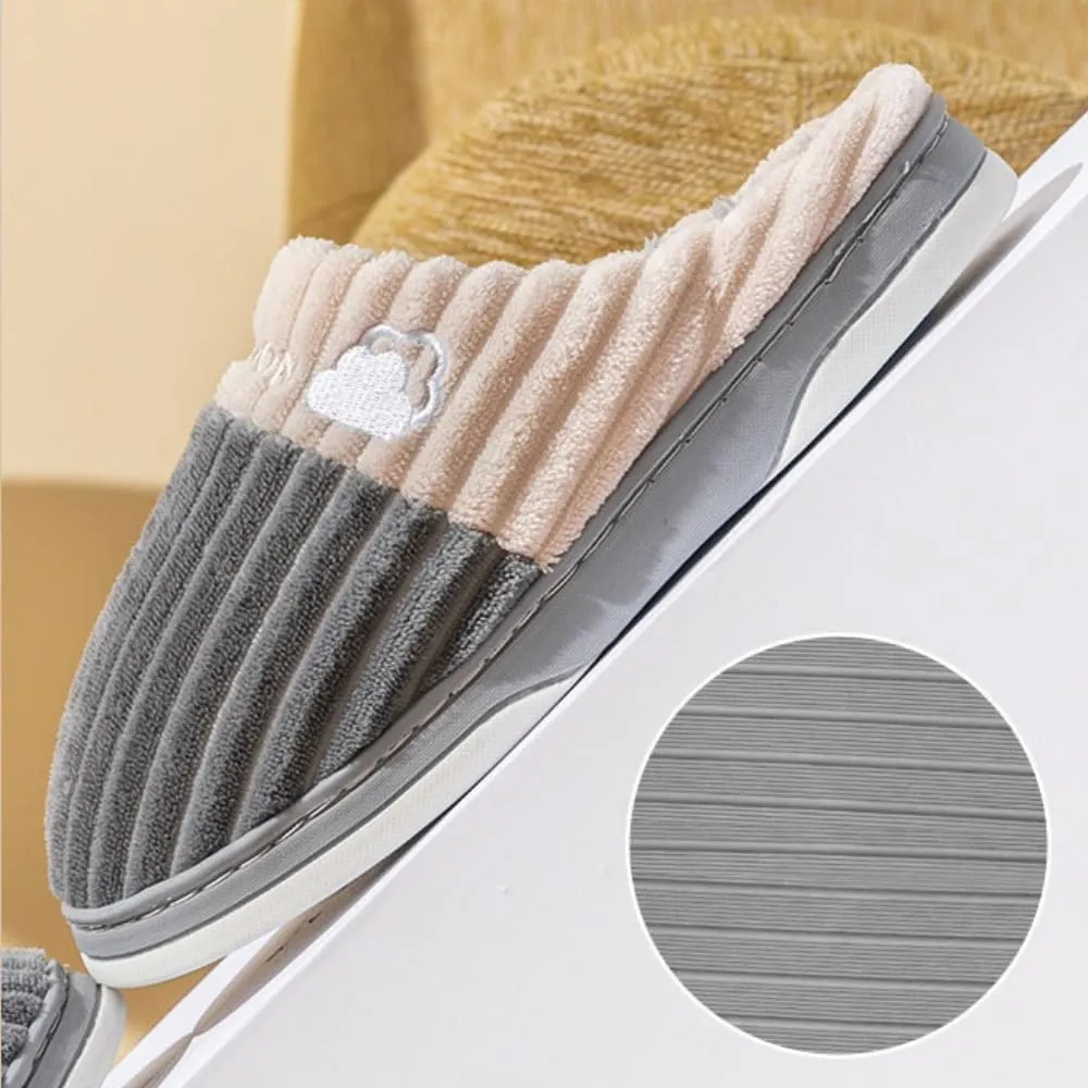 Colorful Fuzzy Slippers Christmas Cozy Fluffy House Shoe Warm Slipper for Indoor Outdoor Soft Fur Cozy Plush Faux Fur Scuff Slippers