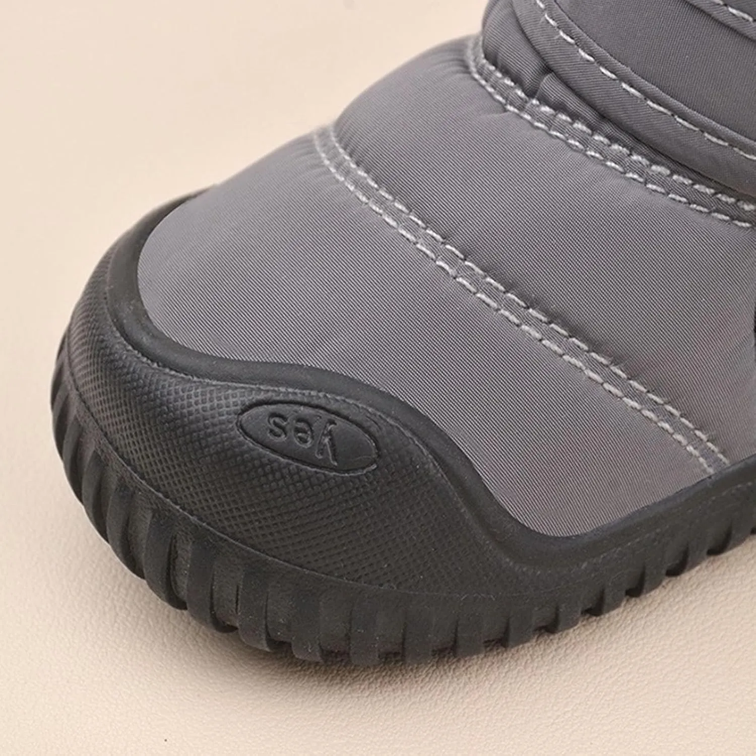 Fuzzy Snow Booties For Boys Kids Childrens Open Toe Fr Boots Shoes Winter Outdoor Ski Non Slip Shoes Padded Comfy