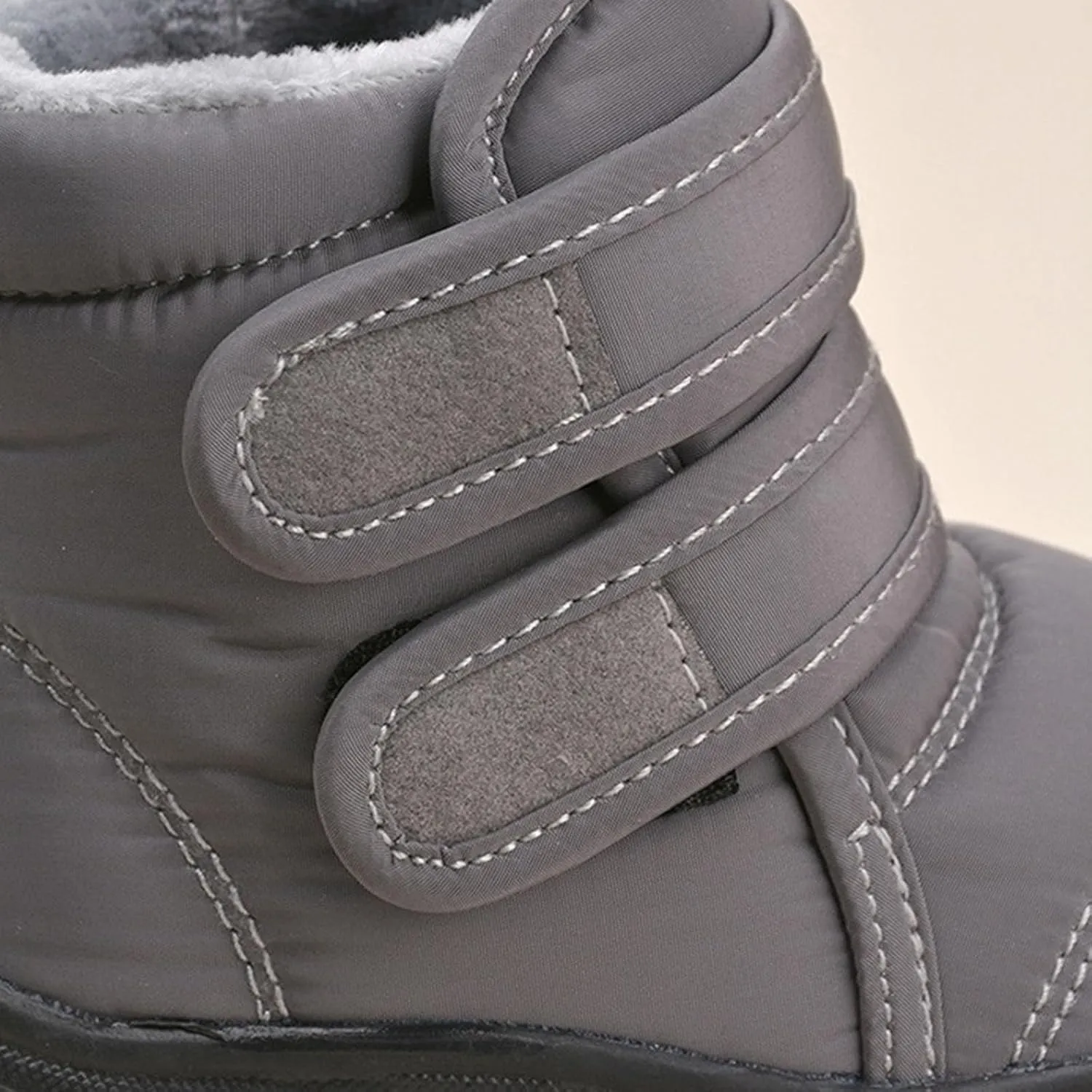 Fuzzy Snow Booties For Boys Kids Childrens Open Toe Fr Boots Shoes Winter Outdoor Ski Non Slip Shoes Padded Comfy