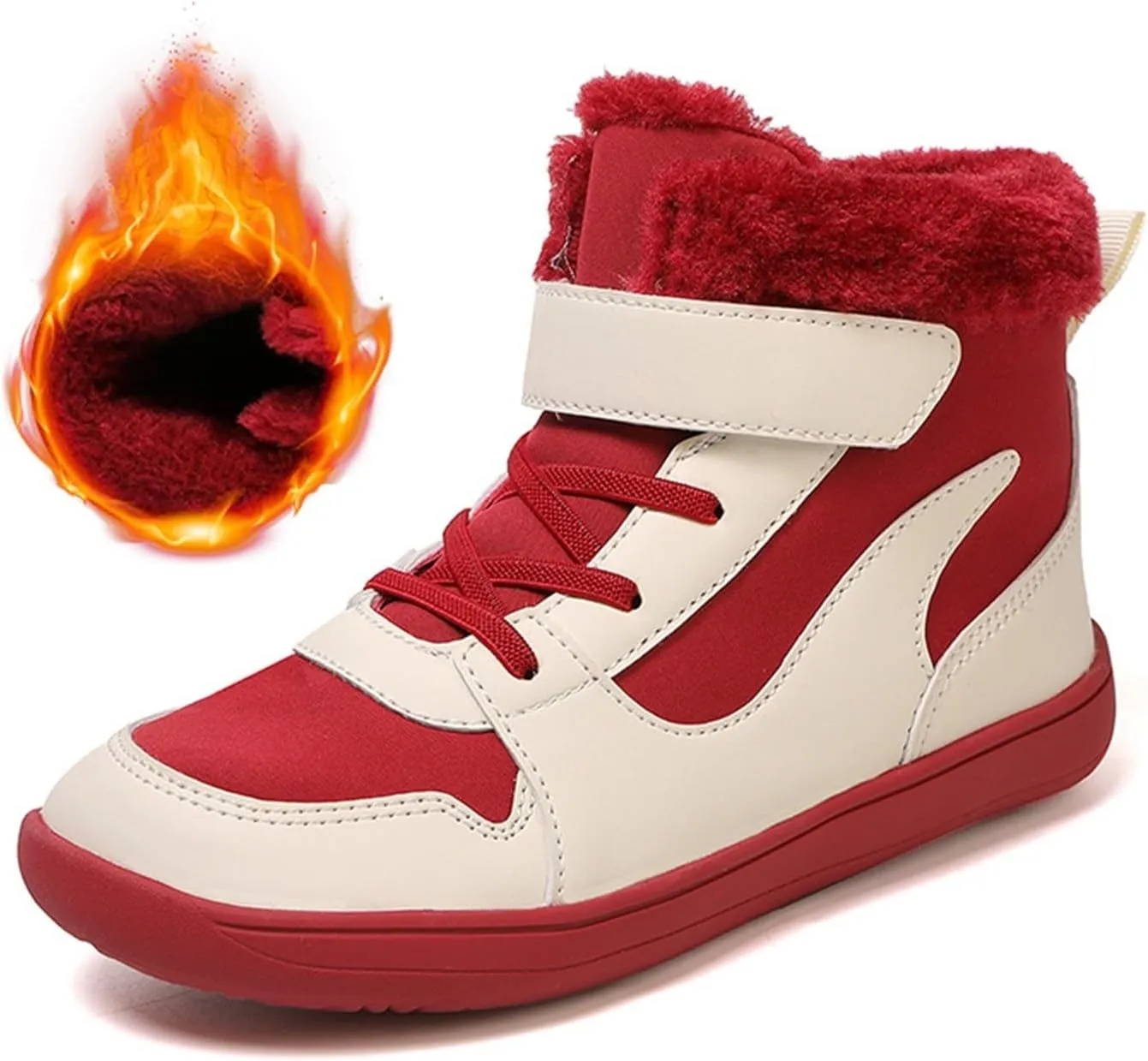 Kids High Top Sneakers Fashion Basketball Tennis Shoes Running Sports Ankle Boots Hook and Loop Casual Walking Shoe