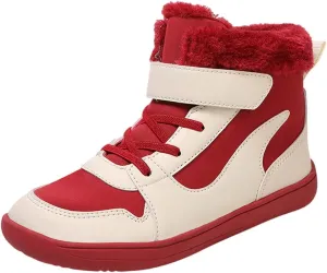 Kids High Top Sneakers Fashion Basketball Tennis Shoes Running Sports Ankle Boots Hook and Loop Casual Walking Shoe