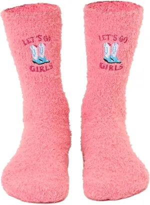 Living Royal Fuzzy Socks and Slippers - Cute and Creative Unique Designs Warm and Soft Comfy Grips on Bottom 100% Polyester