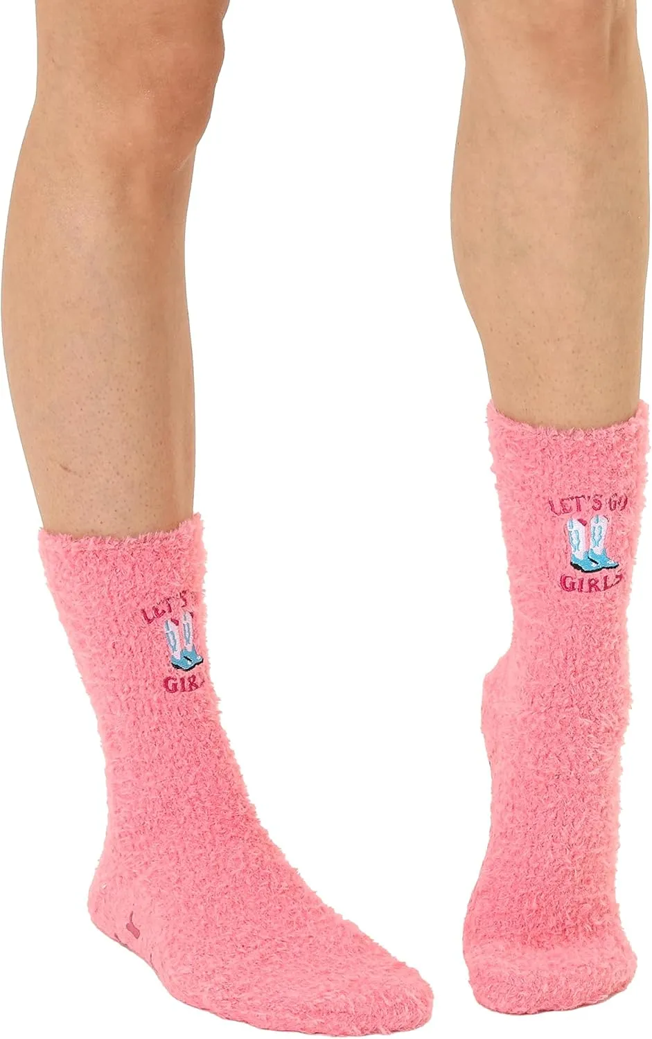 Living Royal Fuzzy Socks and Slippers - Cute and Creative Unique Designs Warm and Soft Comfy Grips on Bottom 100% Polyester
