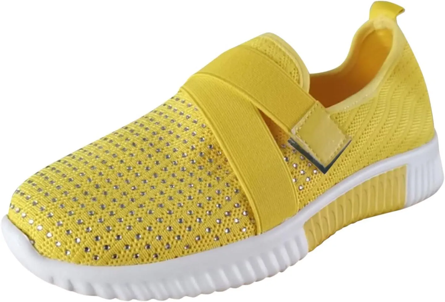 Sneakers for Women Mesh Slip On Running No Lace Walking Shoes Slip On Lightweight Gym Workout Breathable Fashion Sneakers