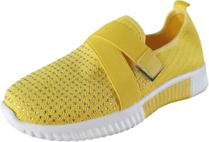 Sneakers for Women Mesh Slip On Running No Lace Walking Shoes Slip On Lightweight Gym Workout Breathable Fashion Sneakers