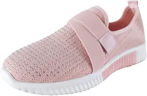 Sneakers for Women Mesh Slip On Running No Lace Walking Shoes Slip On Lightweight Gym Workout Breathable Fashion Sneakers