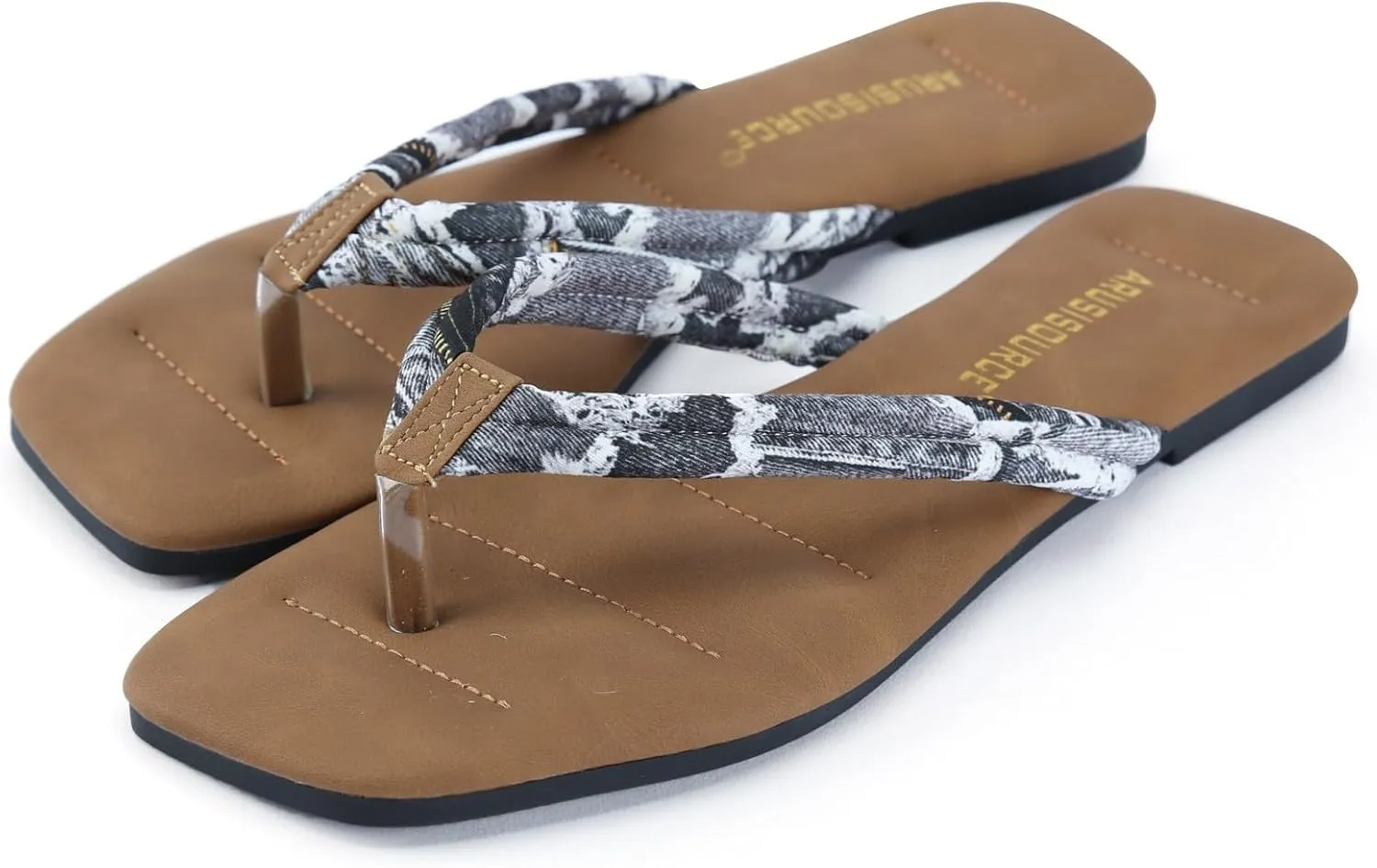 Women Shoes Soft Soled Flip Flops Fashionable Flip Flops Beach Tie Dye Printed Beach Sandals Slippers for Beach